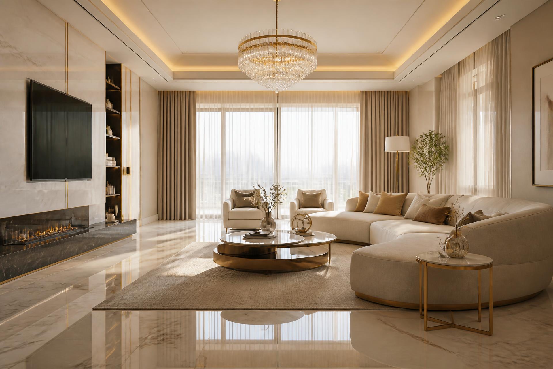 Immaculate luxury residential interior cleaned by Maison Hospitality Group